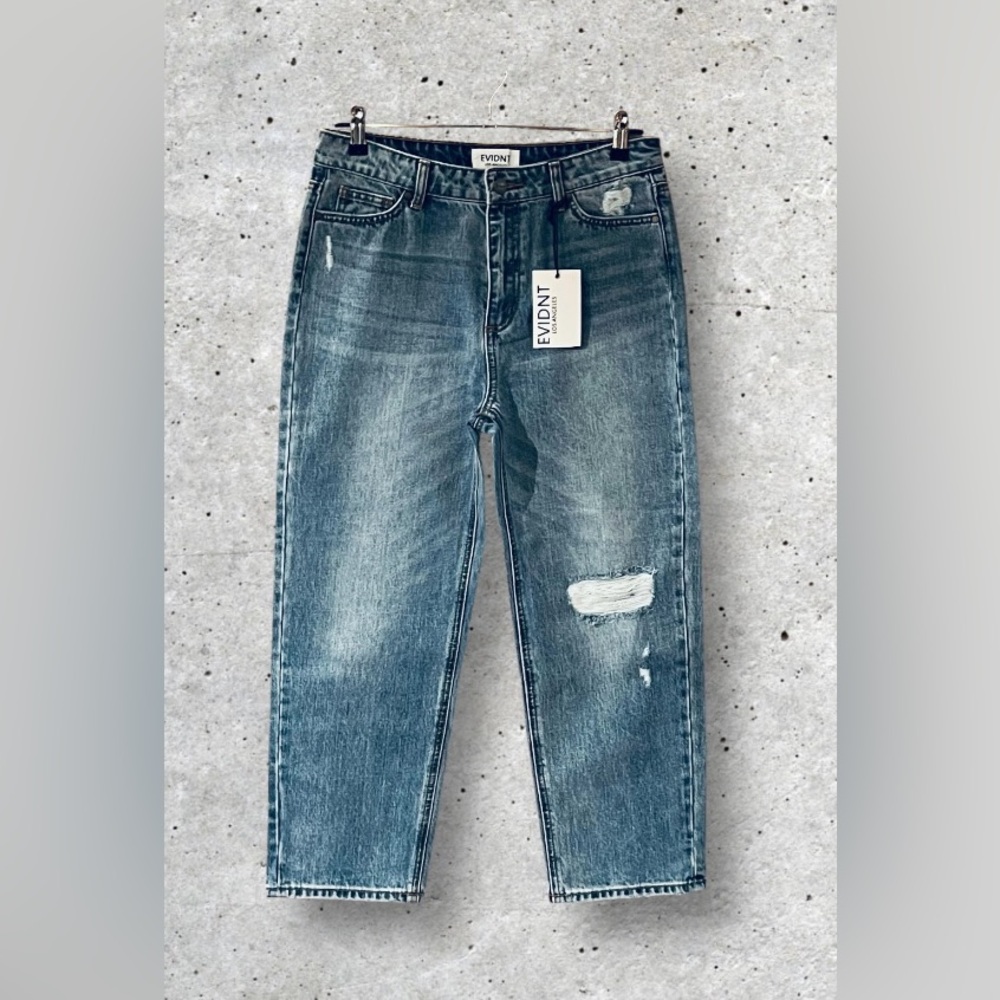 NWT Evidnt Malibu Girlfriend Distressed Jeans - Picture 4 of 16